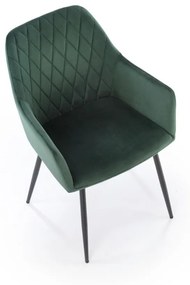 Scaun K558 velvet verde inchis