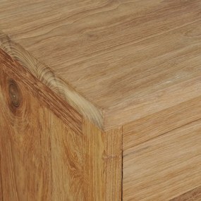 Noptiera din lemn de tec masiv, 40 x 30 x 50 cm