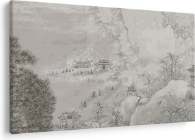 Tablou - Peisaj chinezesc (90x60 cm)