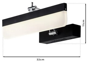 Lampa Backlight BEAM Milagro Modern, LED, Negru, ML302, Polonia
