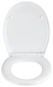 Capac WC cu închidere lentă Wenko Easy Geometry, 44,5 x 37 cm