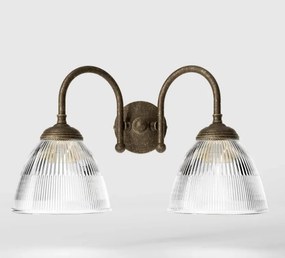 Aplica de perete stil neoclasic din alama si abajur ceramic Elide