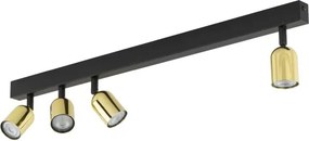 LED RGBW spot reglabil TOP 4xGU10/6,5W/230V 2700-6500K negru/auriu