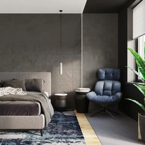 Sollux SL.0654 - Lustr LUVO 2xGU10/40W/230V beton/negru pe cablu