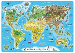 Puzzle Harta lumii Popular, 160 piese