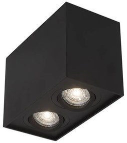Corp aplicat cu 2 spoturi directionabile RENDE negru NVL-820603