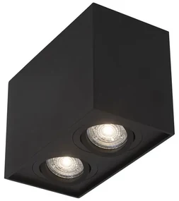 Corp aplicat cu 2 spoturi directionabile RENDE negru NVL-820603