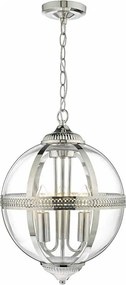Där Lighting VAN0338 - Candelabru pe lanț VANESSA 3xE14/40W/230V crom lucios