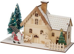 Decorațiuni LED de Crăciun Casă de iarnă,20x10x12,5 cm, decor 1