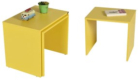 Set 3buc. măsuțe cafea Losuku 2 (galben) . 1094307