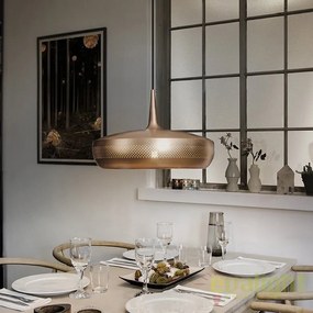 Abajur metalic design retro Clava Dine, Brushed Copper