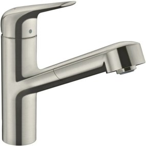 Baterie bucatarie cu dus extractibil crom periat Hansgrohe Focus M42 150 sBox cu 1 jet