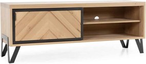 Comodă TV lemn masiv Relief Multiple Dimensiuni - 55 x 42 x 145 cm