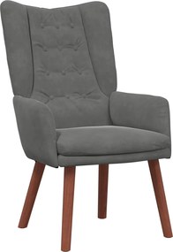 vidaXL fotoliu Gri închis 63 x 67 x 94 cm Catifea