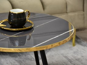 Măsuță de cafea Zoya Xl (grafit + negru). 1111717