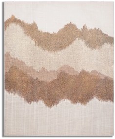 Tablou decorativ multicolor din lemn de Pin si panza, 80x3,7x100 cm, Browny Mauro Ferretti