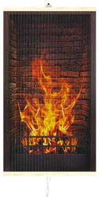 Panou radiant electric decorativ trio, incalzire cu infrarosu 420w/ 210w, vibe semineu, 100 x 57 cm, made in ucraina