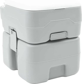 vidaXL Toaletă de camping Gri 41,5 x 36,5 x 42 cm