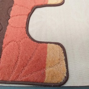 Covoare baie de culoare maro 50 cm x 80 cm + 40 cm x 50 cm