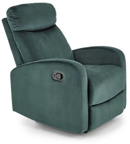 Fotoliu recliner Wonder velvet verde H98 cm