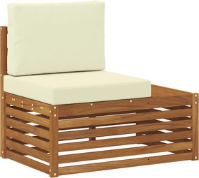 vidaXL Canapea de exterior cu braț final natural 91 x 63 x 73 cm