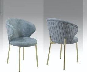 Scaun rolf  din metal coloare auriu