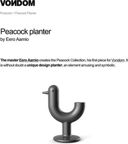 Ghiveci / Jardiniera plante design decorativ modern PEACOCK