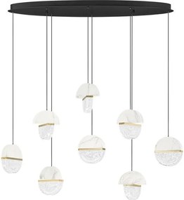 Lustra decorativa cu 8 pendule LED 3000K DORIN
