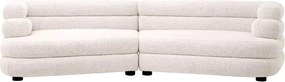 Canapea design LUX cu spatar rotunjit Malaga L, Lyssa off-white