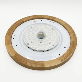 Brilagi - Plafonieră LED BELLADONNA, 36 W, 230 V, Ø 40 cm, crem/stejar