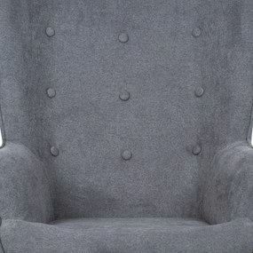 Fotoliu cu taburet GREY2, gri