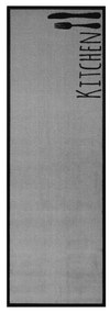 Covor de bucătărie / traversă Zala Living Cook & Clean Cutlery, 50 x 150 cm, gri