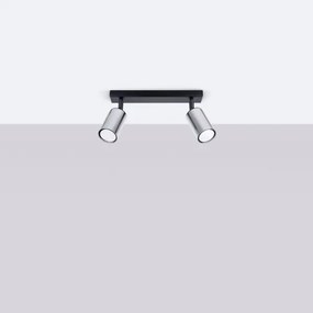 Spot Sollux SL.1367 WINX 2xGU10/10W/230V negru/crom