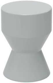 Outsunny Scaun de gradina din ceramica, suport 120kg Ø33 x 45,5 cm rezistent la intemperii, cu design de clepsidra, Gri deschis | Aosom Romania