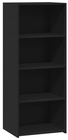 846398 vidaXL Dulap înalt, negru, 50x41x124 cm, lemn prelucrat