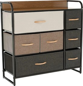 Organizator HAZEL TYP 3, bej/maro/negru, 80x29x79 cm