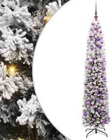 vidaXL Brad de Crăciun artificial Verde 180 cm PVC și oțel și plastic