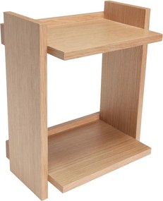 Raft în culoare naturală etajat cu aspect de lemn de stejar 34 cm Forma – Hübsch