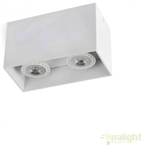Plafoniera design modern minimalist TECTO-2 alba 63272