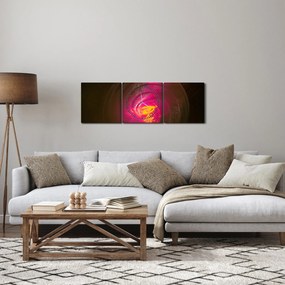 Tablou - abstacție cu spirala (cu ceas) (90x30 cm)