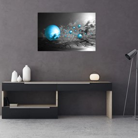 Tabloul bilelor albastru deschis (90x60 cm)