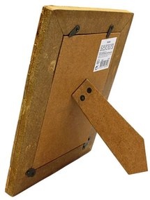 Ramă foto, din lemn de mango, 13x18 cm – model rustic cu textură naturală