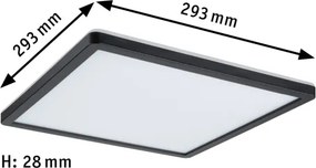 Paulmann 79921 - Panou LED dimabil 16W ATRIA 230V 3000K 29,3x29,3 cm negru