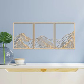 SENTOP | Decorațiune elegantă din lemn cu motive de munți | MAUTANIS