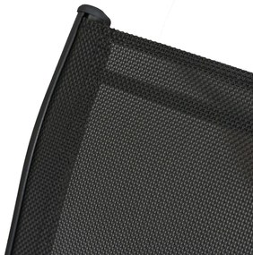 JAKS Mobilier din ratan negru Nebraska