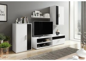 Compoziție pentru living BRICK alb/negru