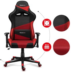 Fotoliu gaming Fusion 6.2 (negru + roșu). 1087485