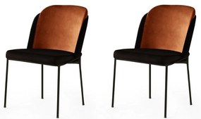 Set de scaune de sufragerie Dore Tile Red andBlack, 2 buc.