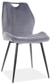 Scaun de sufragerie Althea (Gri + Negru). 1049874