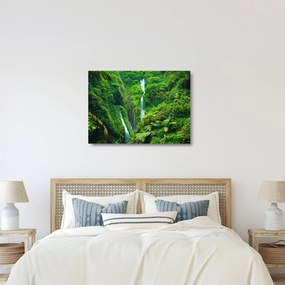Tablou pe sticlă - Cascada Madakaripura, Java de Est, Indonezia (70x50 cm)